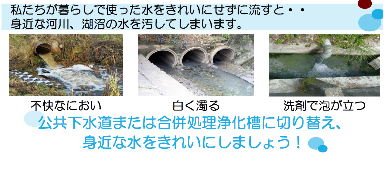 汚水未処理の排水