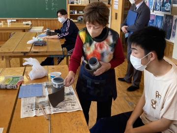 陶芸体験学習_川中1