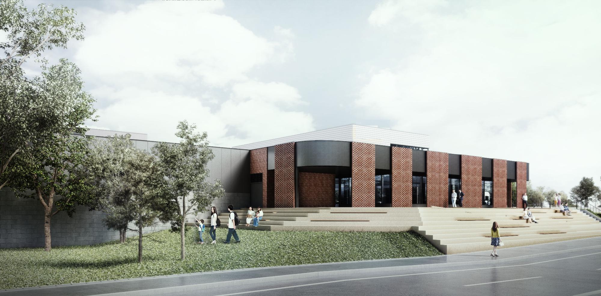 複合施設パース図