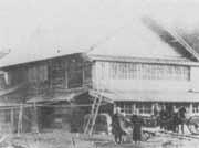 大正初期の川湯温泉「五月女旅館」の写真